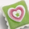 Green heart-shaped decorative sticker planner wall stickers DIY creative home and office supplies Application Scenario